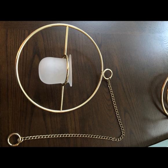 Partylite gold metal hanging candle - Picture 5 of 7